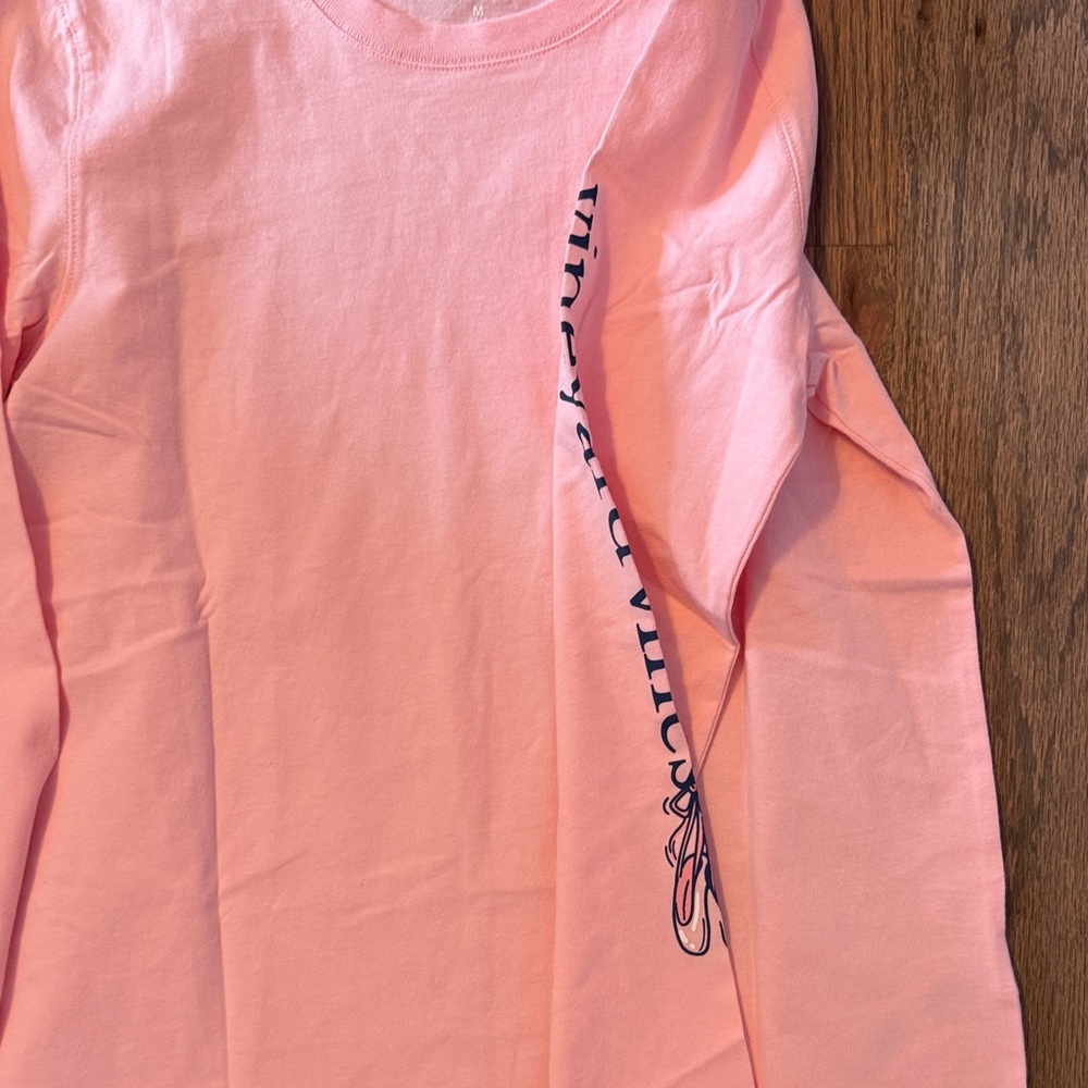 Vineyard Vines Kids Light Pink Long Sleeve Tee - Picture 3 of 5